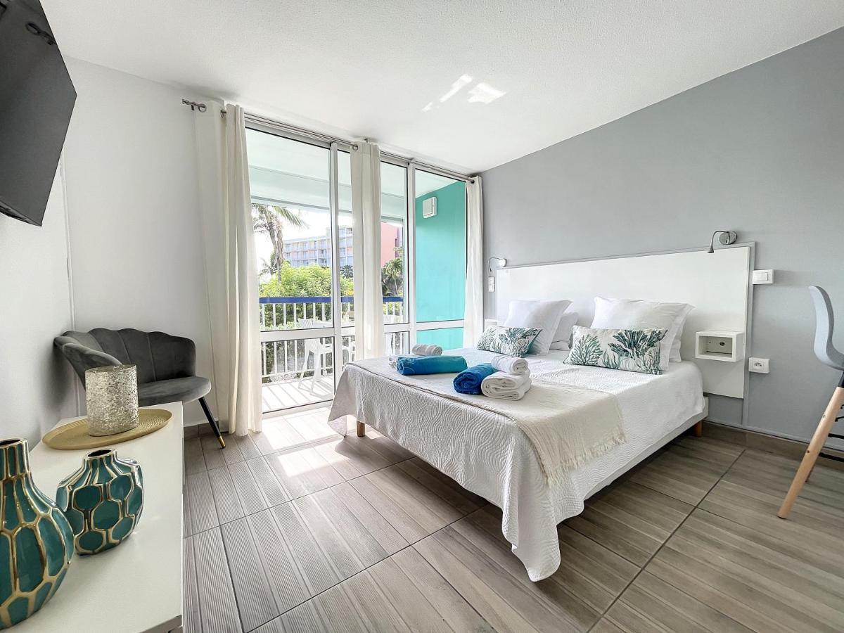 Blue Paradise Studio Avec Acces Privatif Plage Le Gosier  Exteriér fotografie
